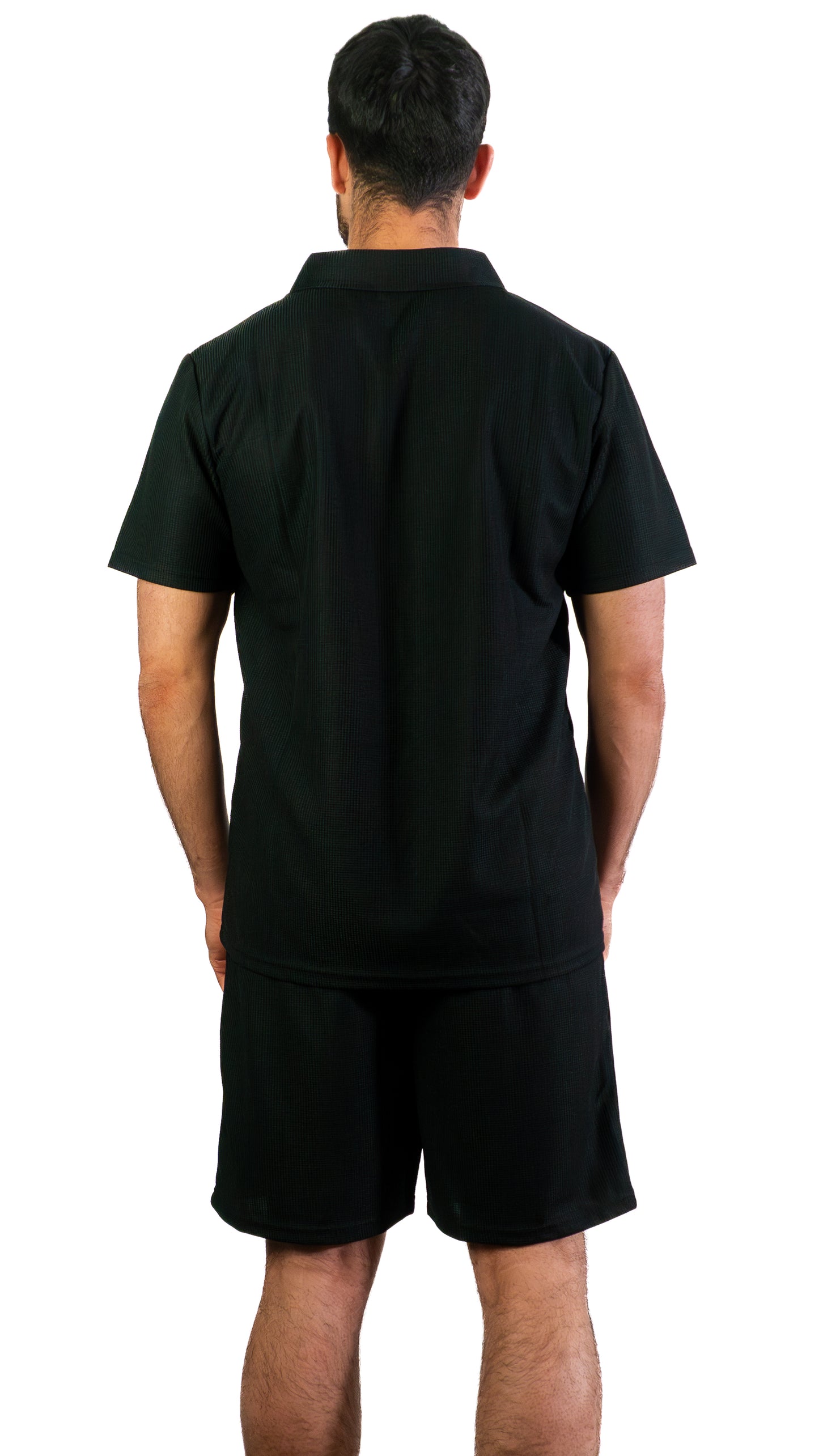 Men’s Contrast Zip Polo Set