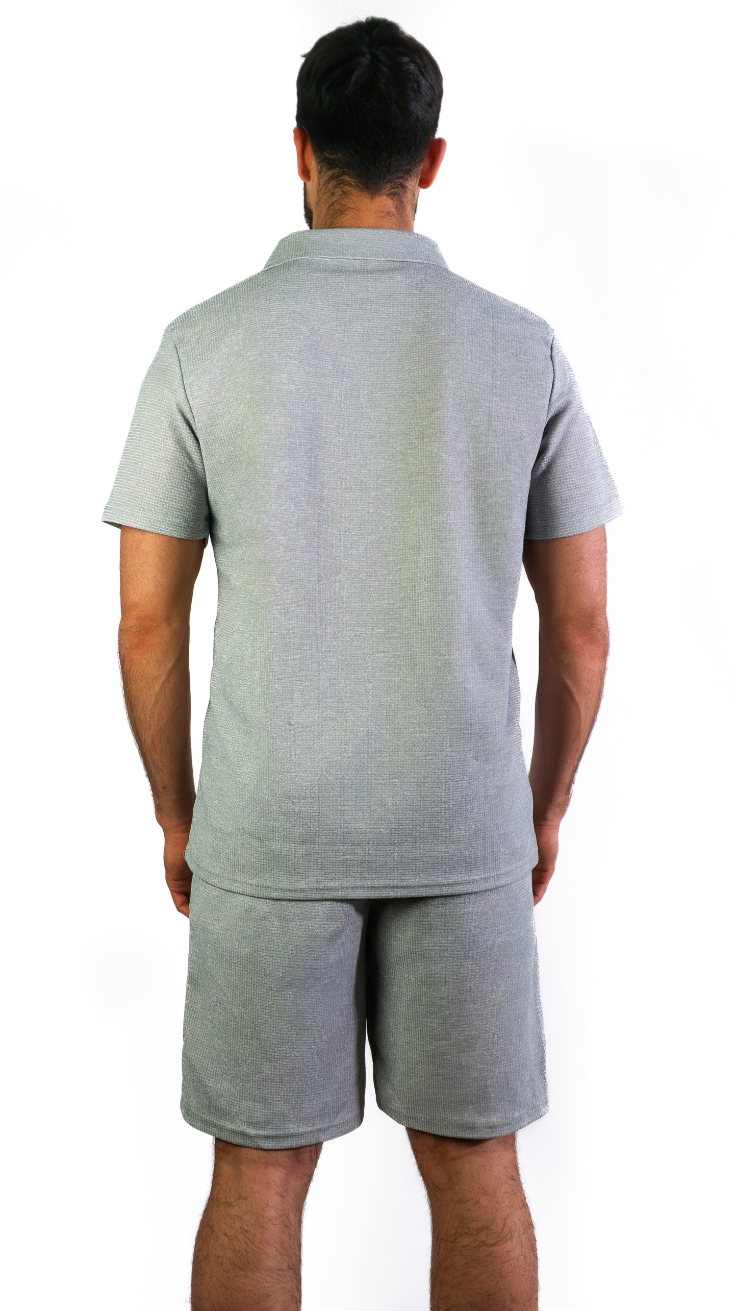 Men’s Contrast Zip Polo Set