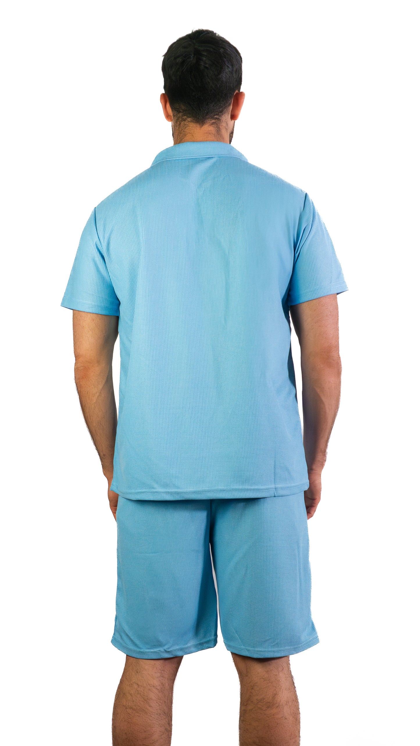 Men’s Contrast Zip Polo Set