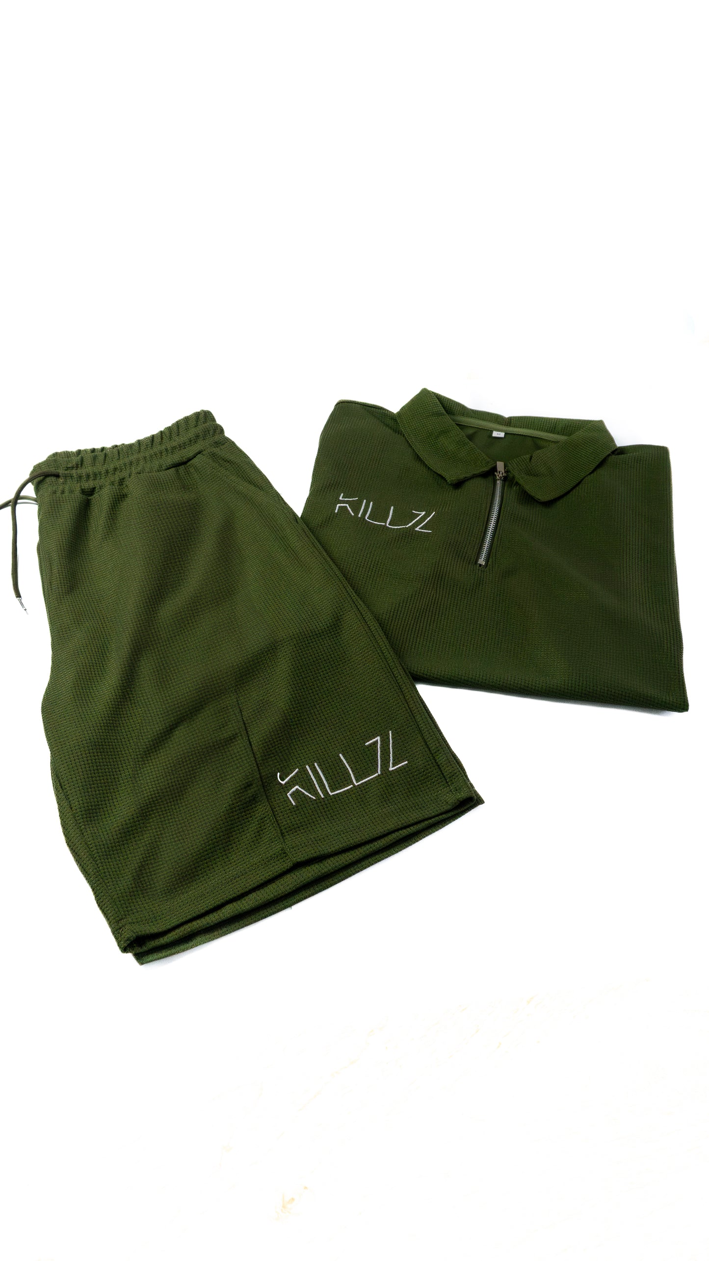 Men’s Contrast Zip Polo Set