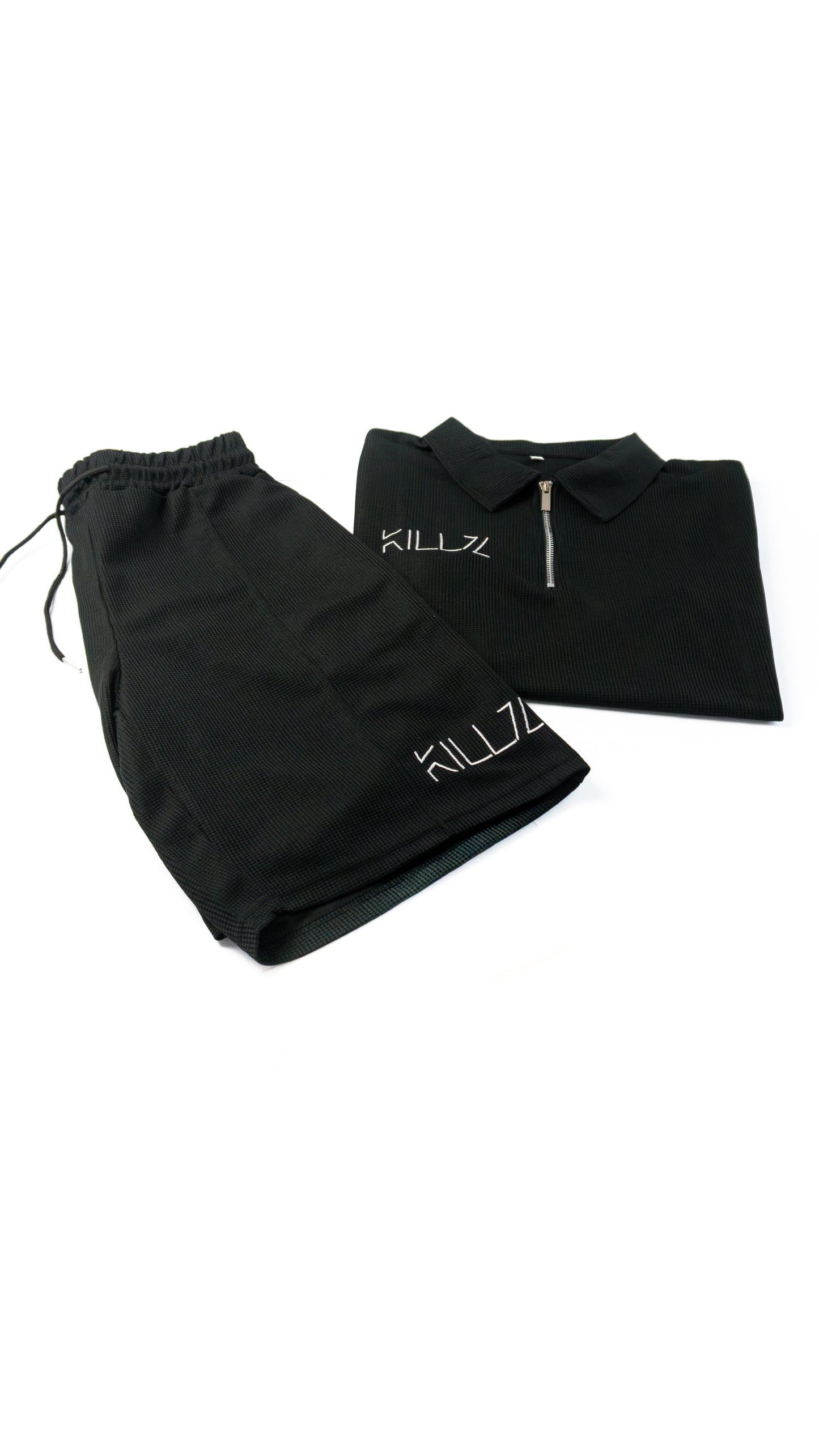 Men’s Contrast Zip Polo Set