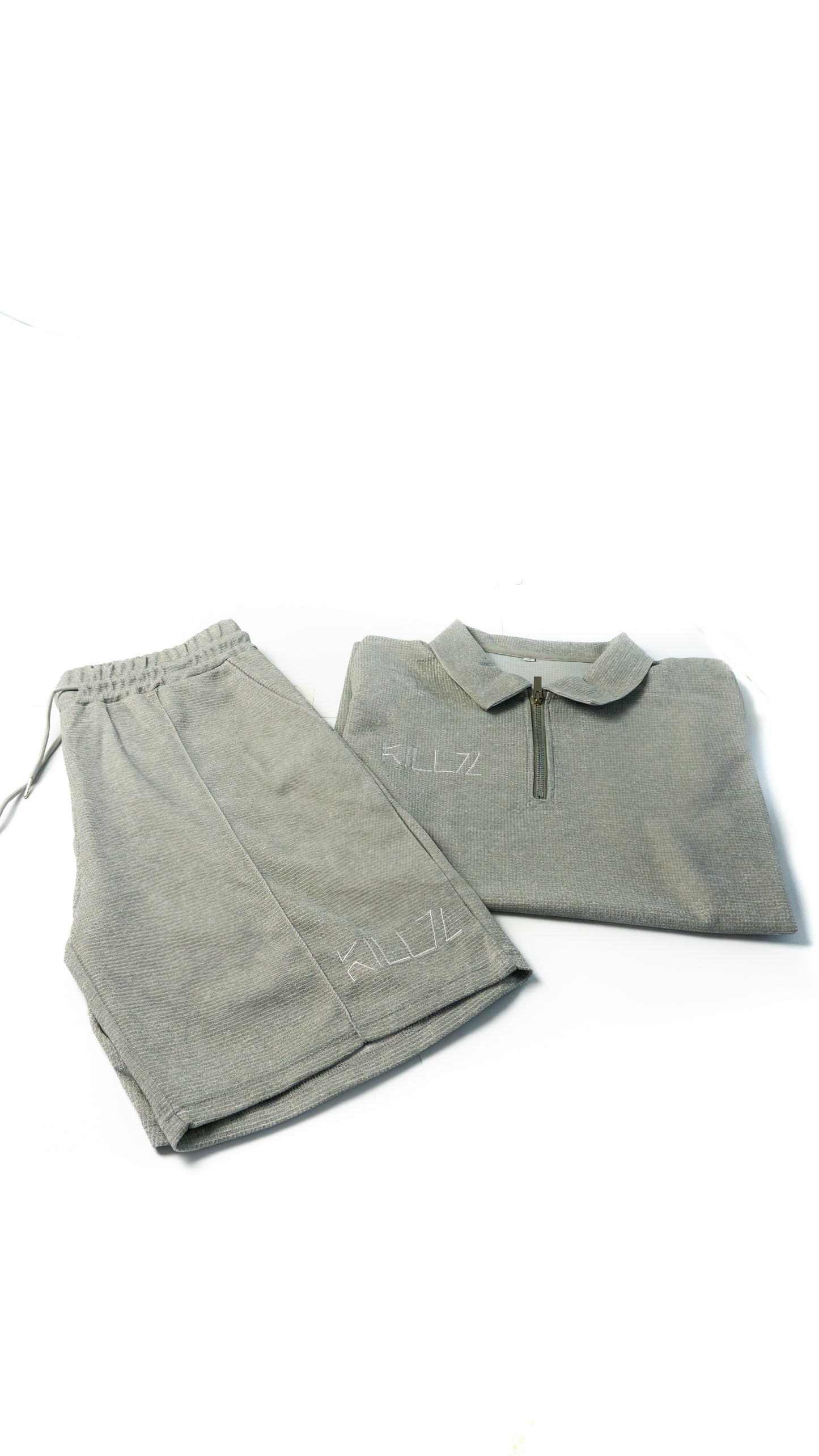 Men’s Contrast Zip Polo Set