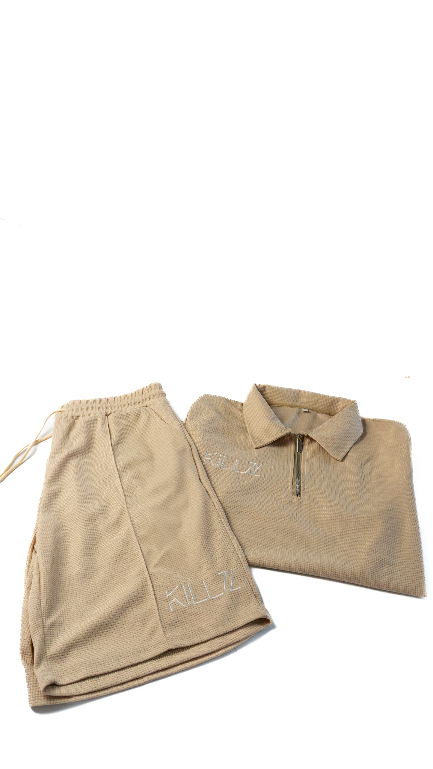 Men’s Contrast Zip Polo Set