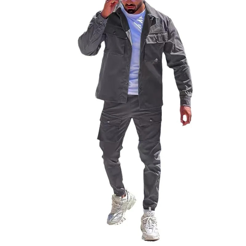 Men's Solid Color Tracksuit