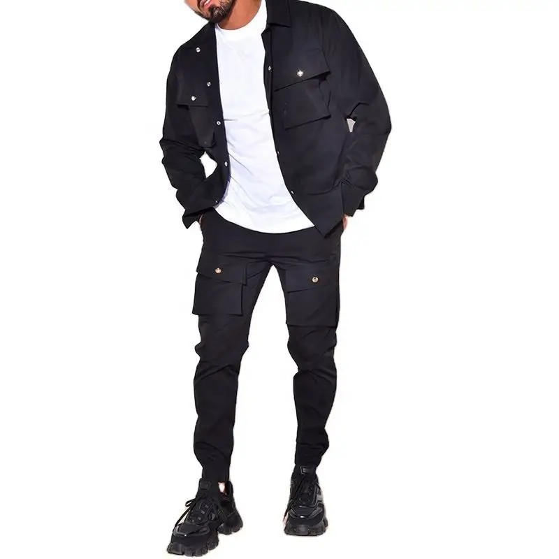 Men's Solid Color Tracksuit