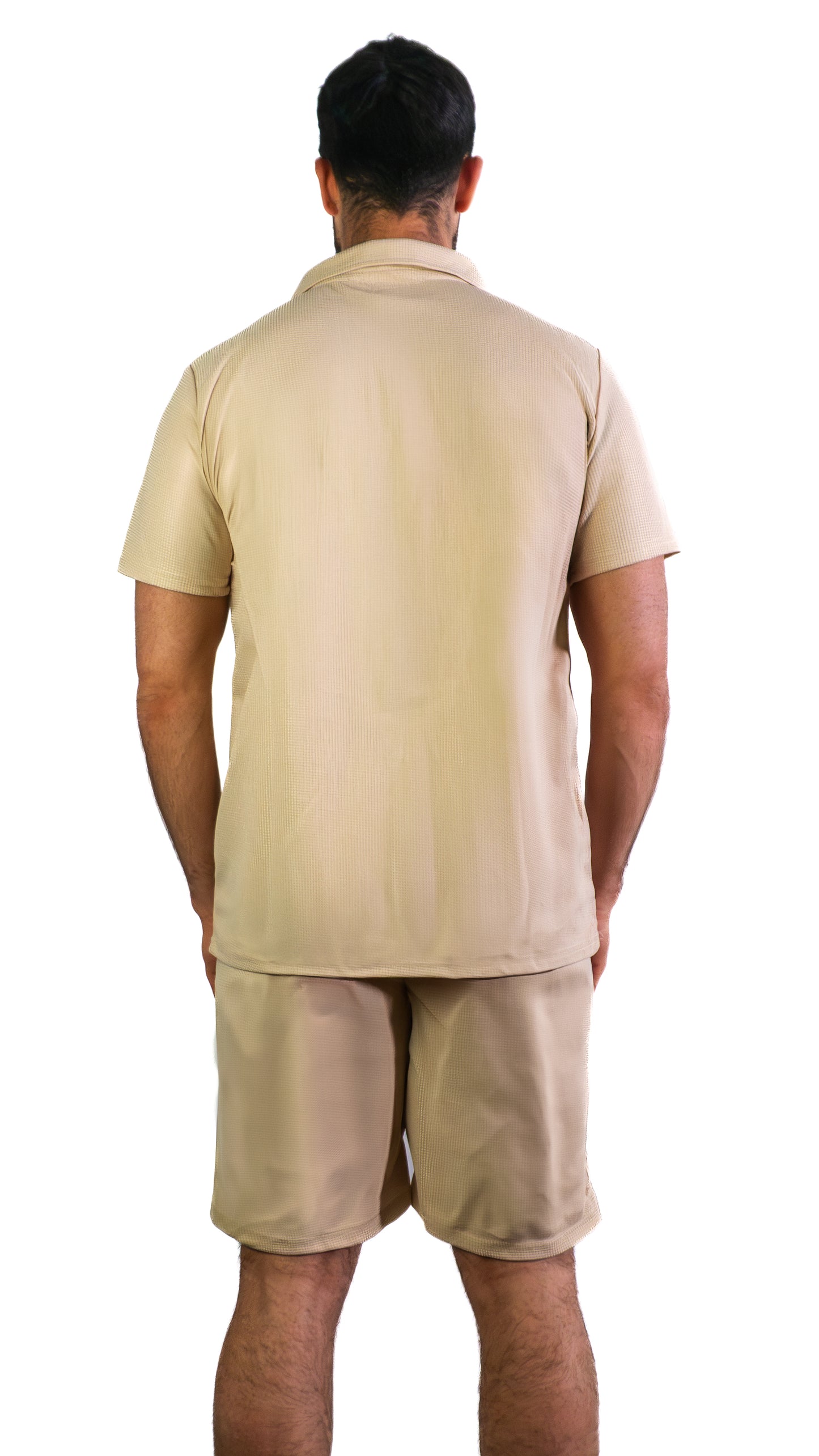 Men’s Contrast Zip Polo Set