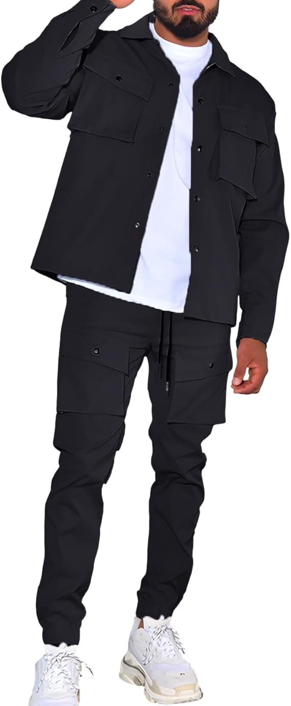 Men's Solid Color Tracksuit